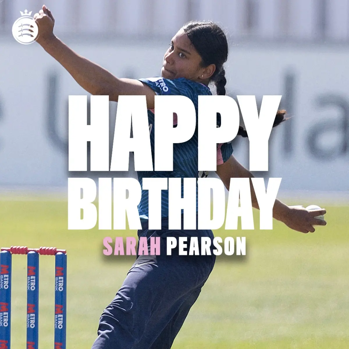 Middlesex Cricket Celebrates Sarah Pearson’s Birthday Middlesex Cricket sends warm birthday wishes to Sarah Pearson in a spirited celebration.!!