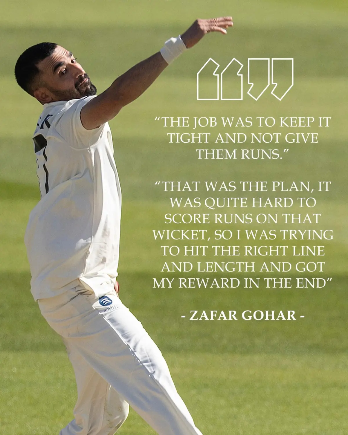Middlesex Cricket Prepares For Day Three At Lord’s Zafar Gohar rallies Middlesex after an impressive Day Two at Lord's, sparking new hopes!