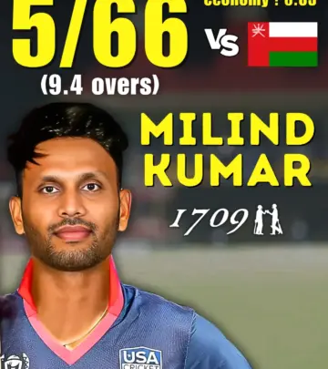 Milind Kumar's fivefer ignites the ODI pitch with a stellar display that left Oman stunned.