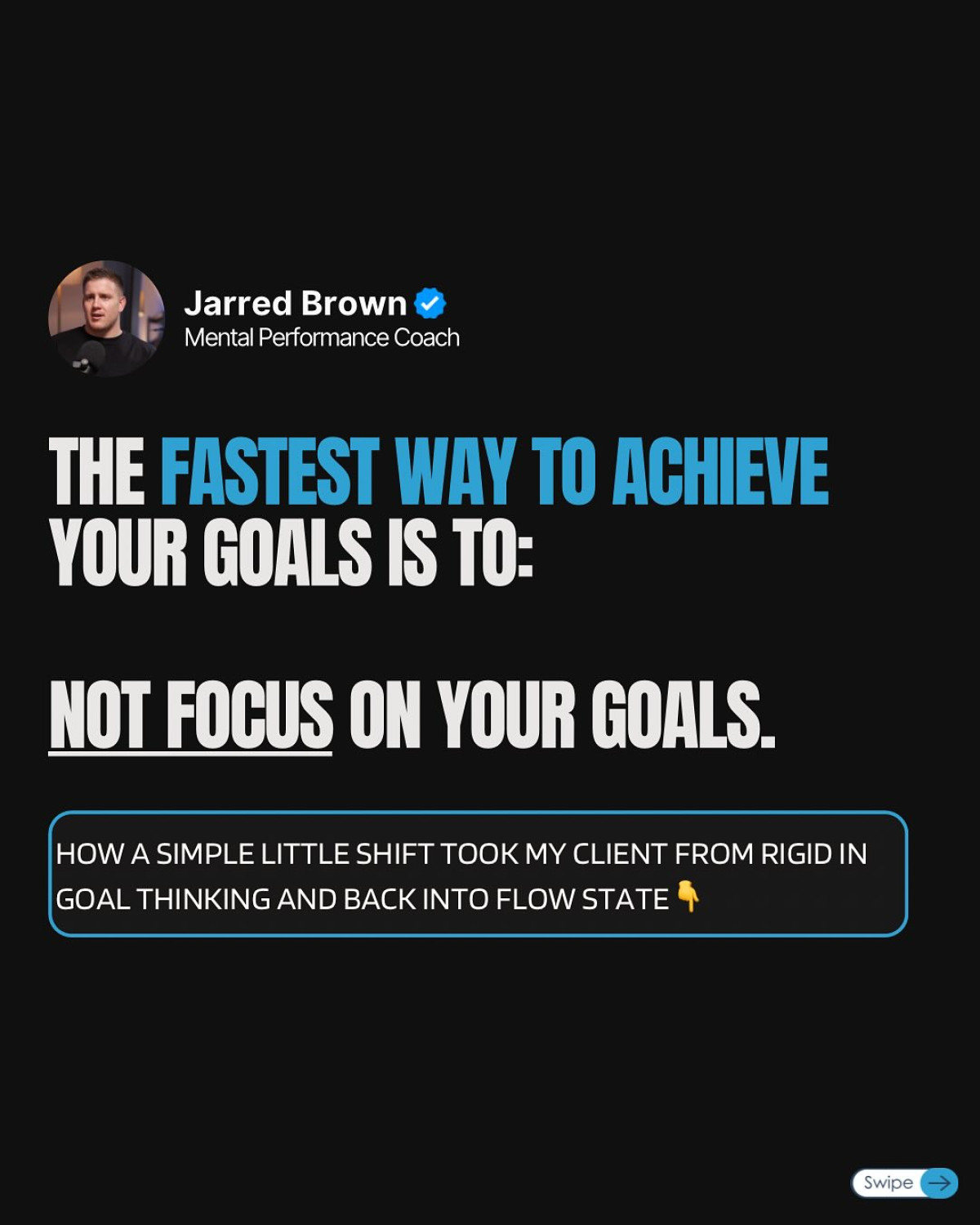 Mind Over Metrics: From Outcome Goals to Flow Jarred Brown shows process-focused coaching turns tough outcome goals into smooth flow!!!.