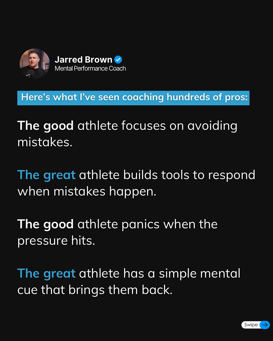 Mindset Coaching: Elevating Athletes From Good To Great