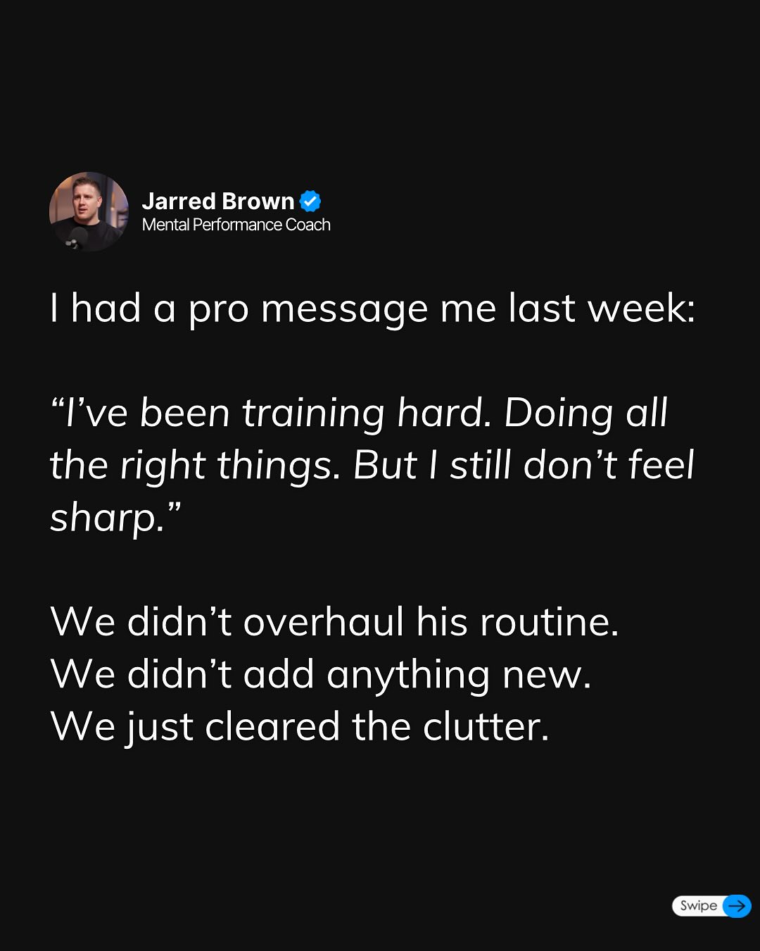 Mindset Coaching: Elevating Athletes From Good To Great