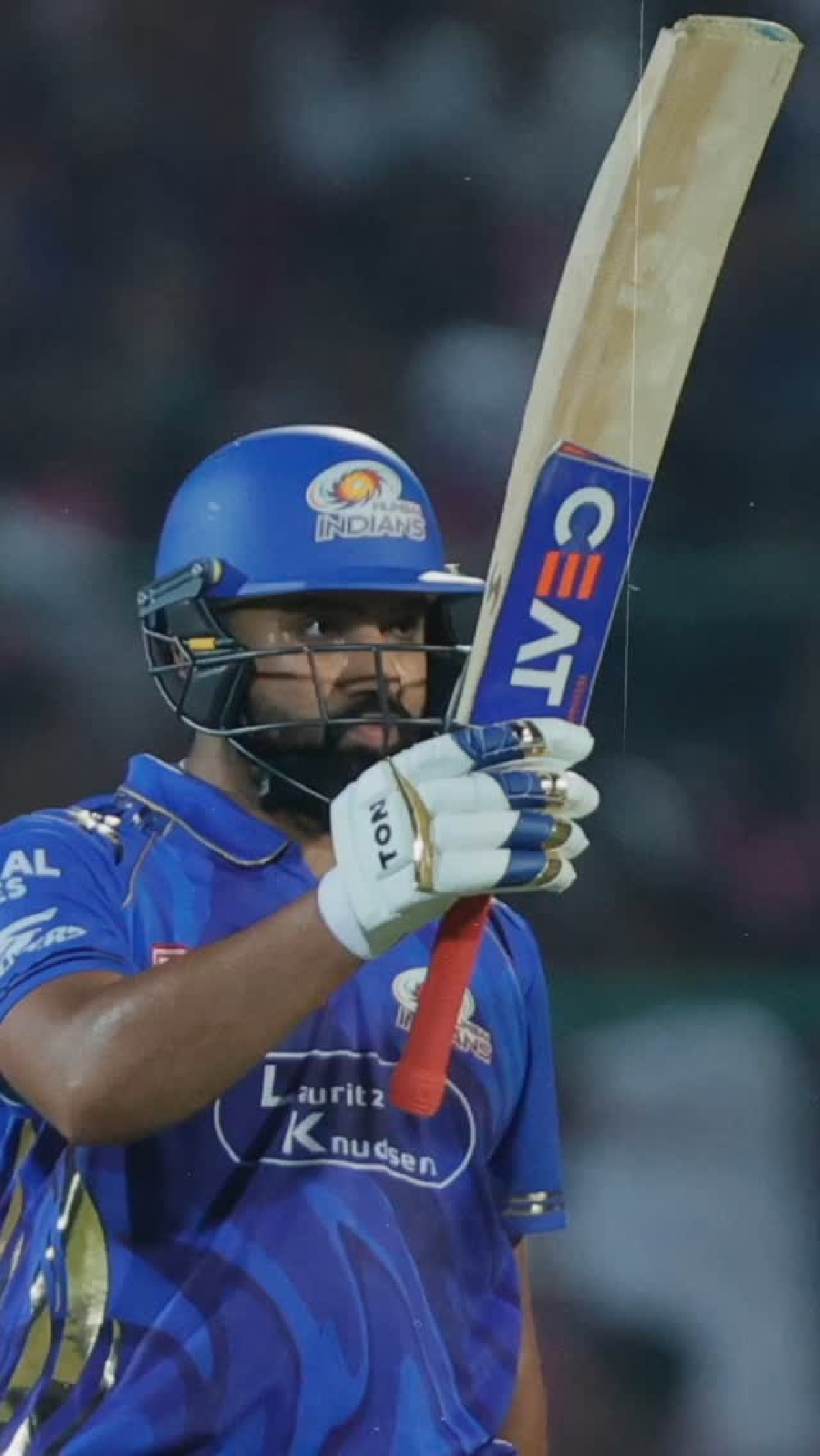 Mumbai Indians Bulldozer Rolls With Dominant Authority Iconic imagery underscores Mumbai Indians' authority; dominance on cricket field in form.