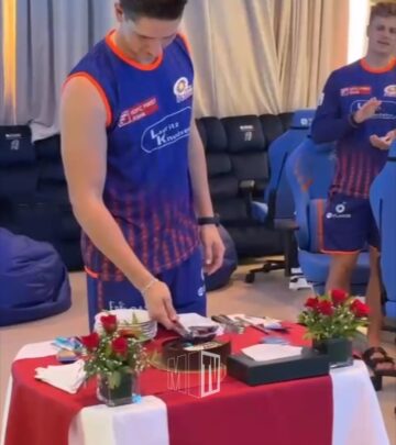 Mumbai Indians laud their Kiwi big man with birthday wishes and ignite off-field fervor.!!