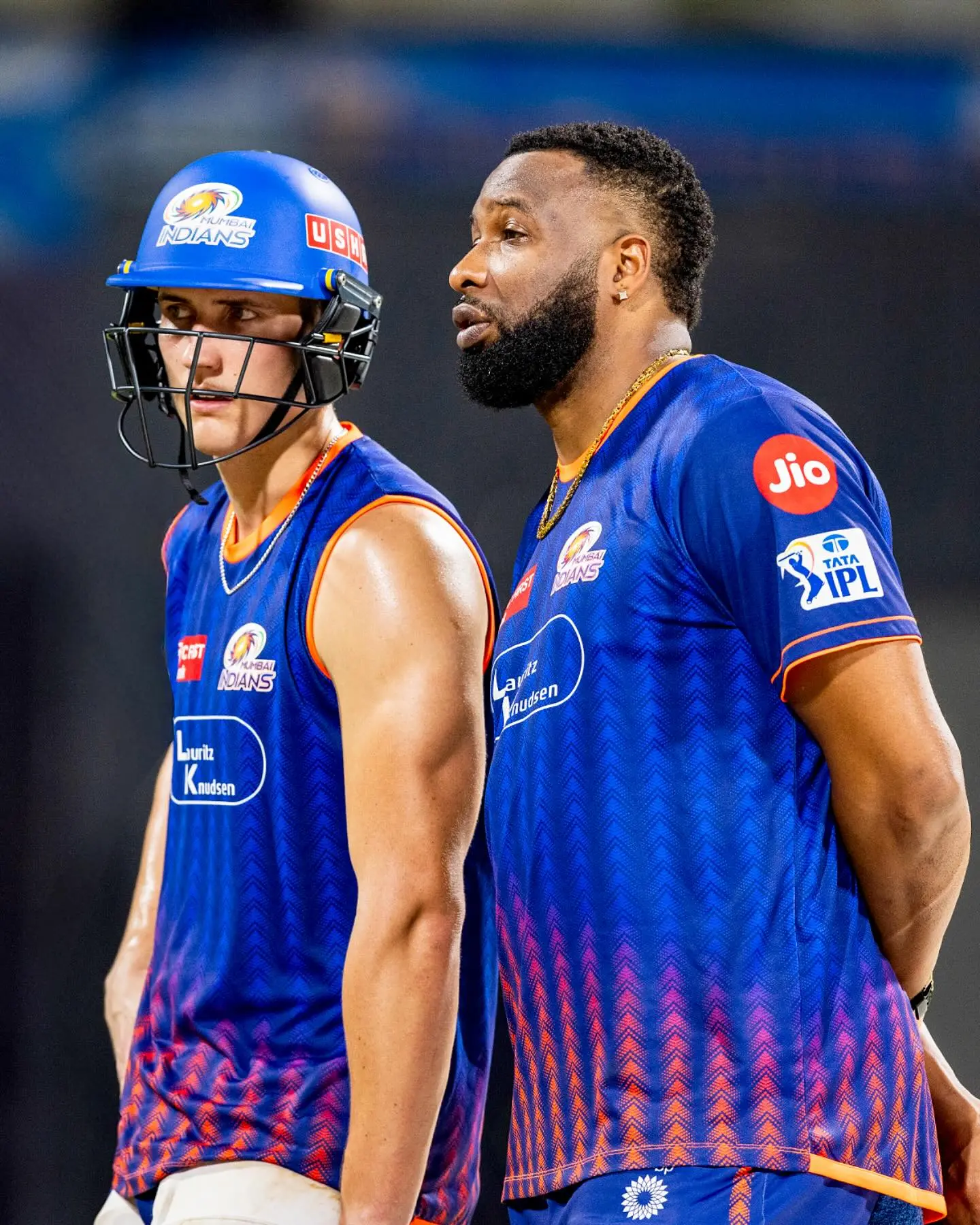 Mumbai Indians Embrace OG Finishing Tactics Rising stars at Mumbai Indians sharpen their finish, guided by seasoned brilliance on field!
