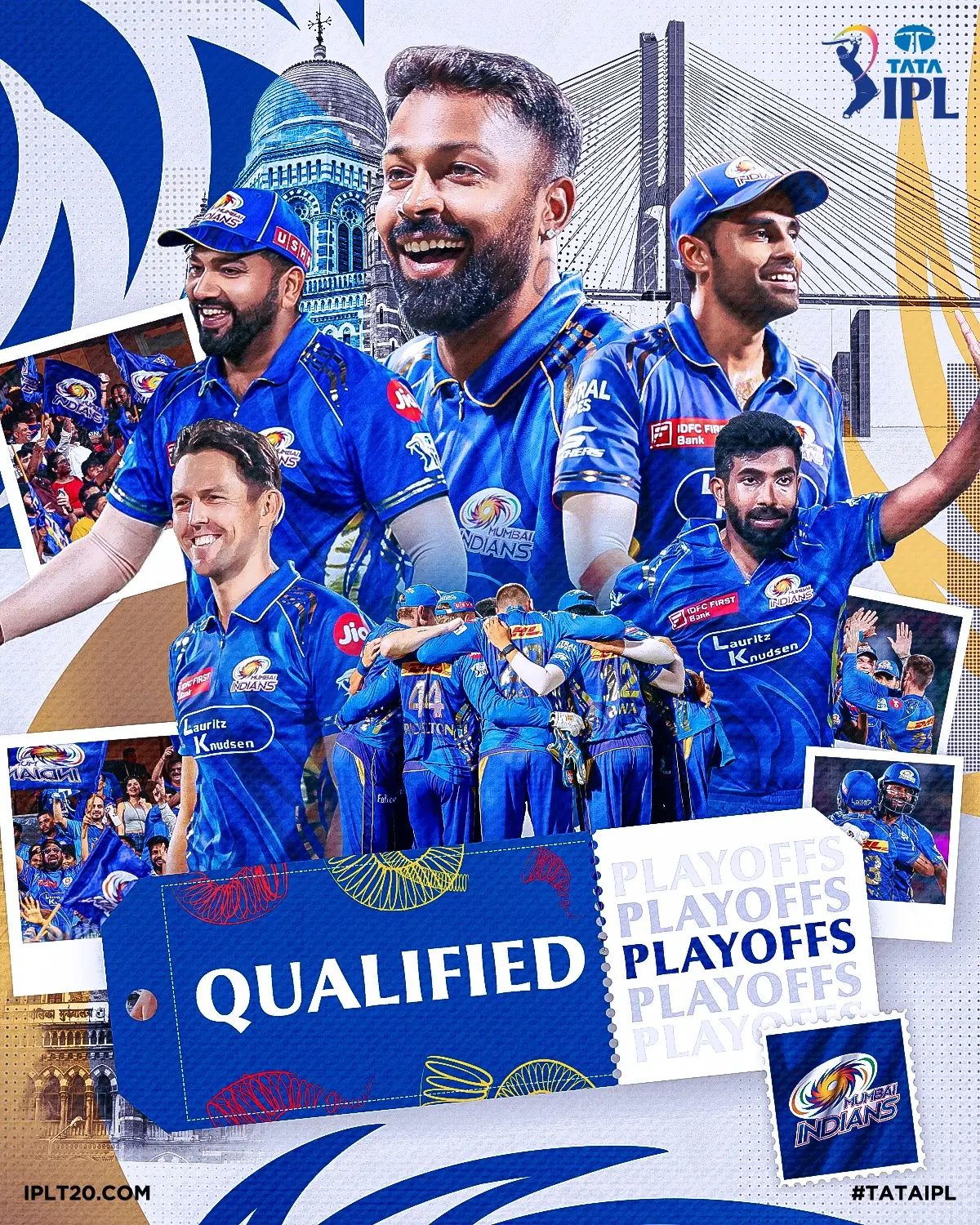 Mumbai Indians Secure Final Playoffs Spot In TATAIPL Mumbai Indians clinch fourth playoff berth in TATAIPL 2025 as quest for title continues ></picture>>>