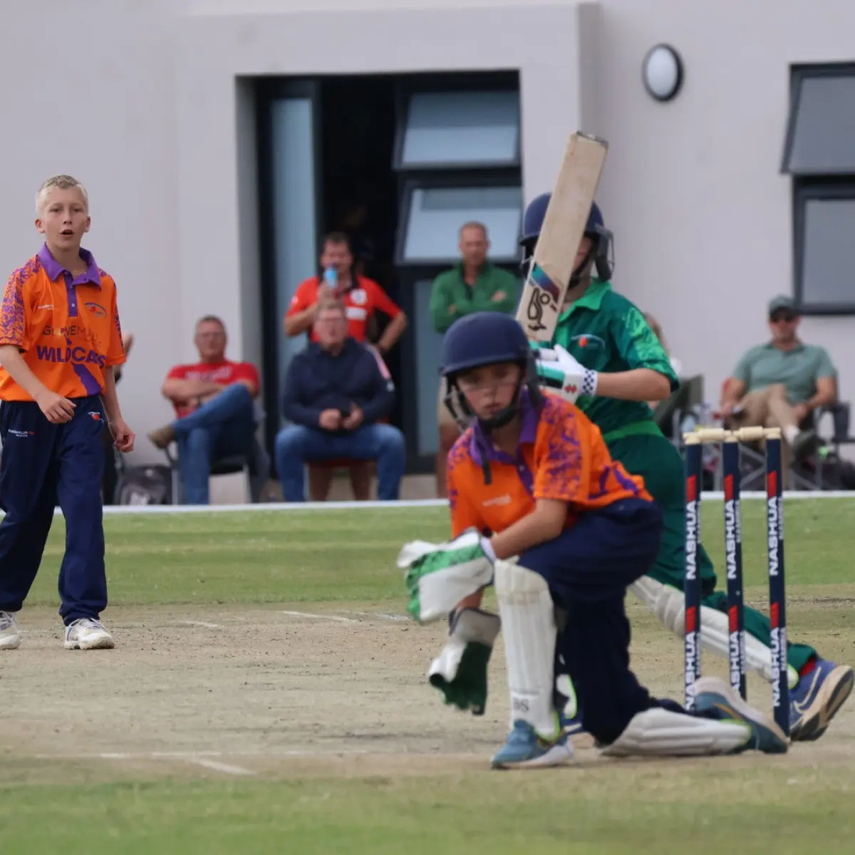 Namibia Junior Cricket: Wildcats Vs Eagles Thrilling junior cricket as Wildcats set a high tone while Eagles chase for a comeback amid fierce play!
