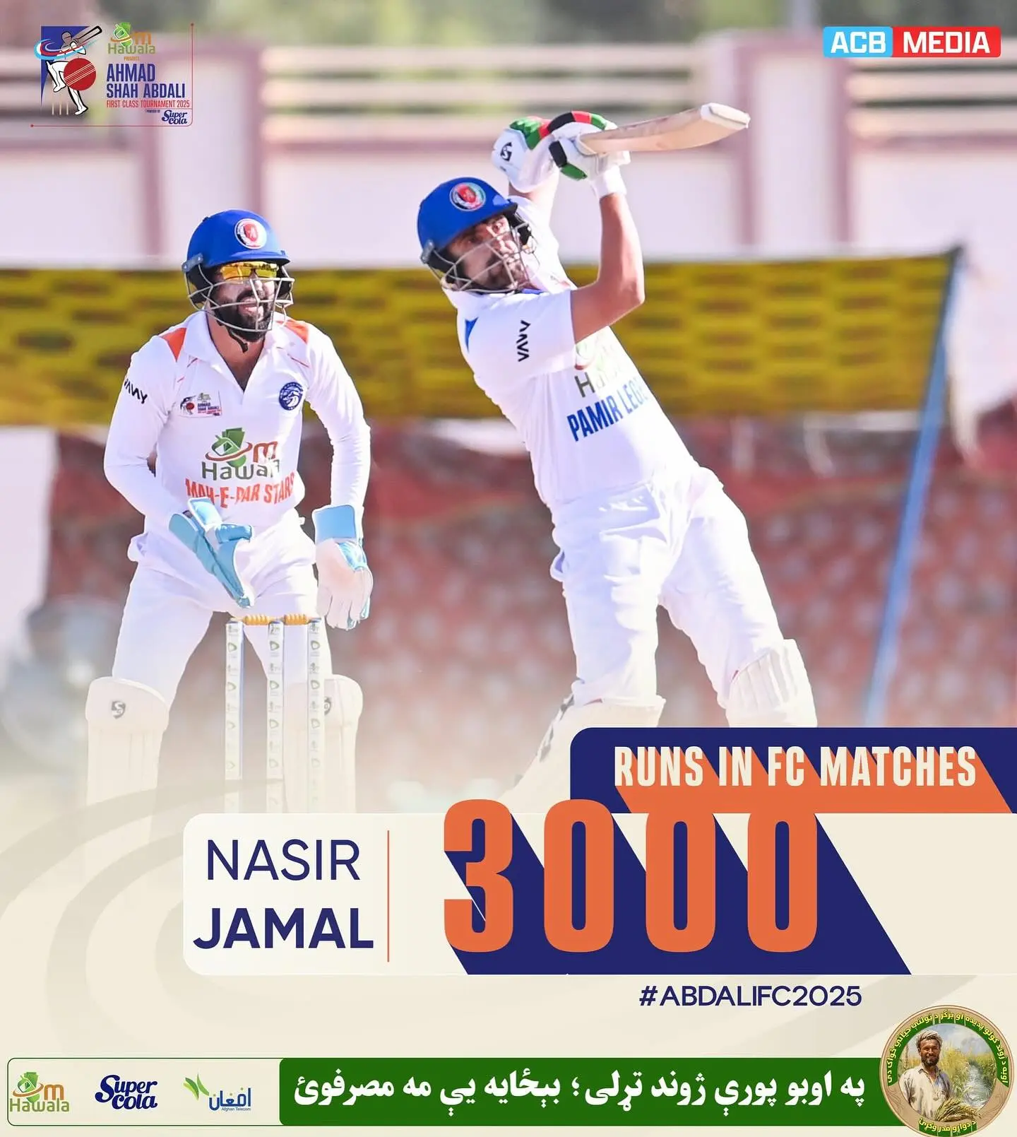 Nasir Jamal Reaches 3000 First-Class Runs Cricketer Nasir Jamal hits 3000 runs in first-class cricket, marking milestone in game!!!