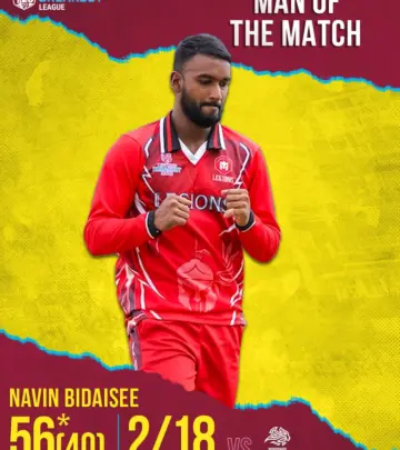 Navin Bidaisee Shines In CPL25 Performance