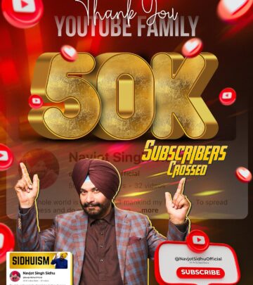 Navjot Sidhu Expresses Gratitude With Family Tribute