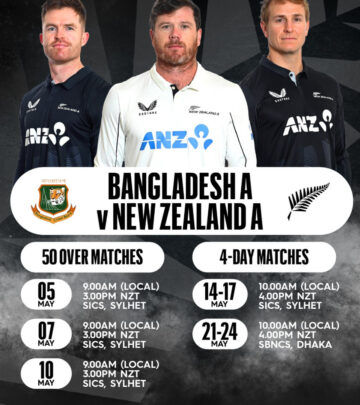 New Zealand A squad lands in Bangladesh, marking a start of ODI series journey in style.