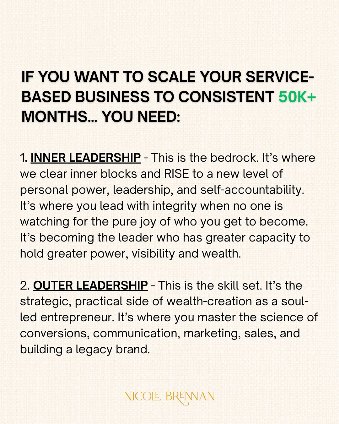 Nicole Brennan Launches Infinite Leap Mastermind