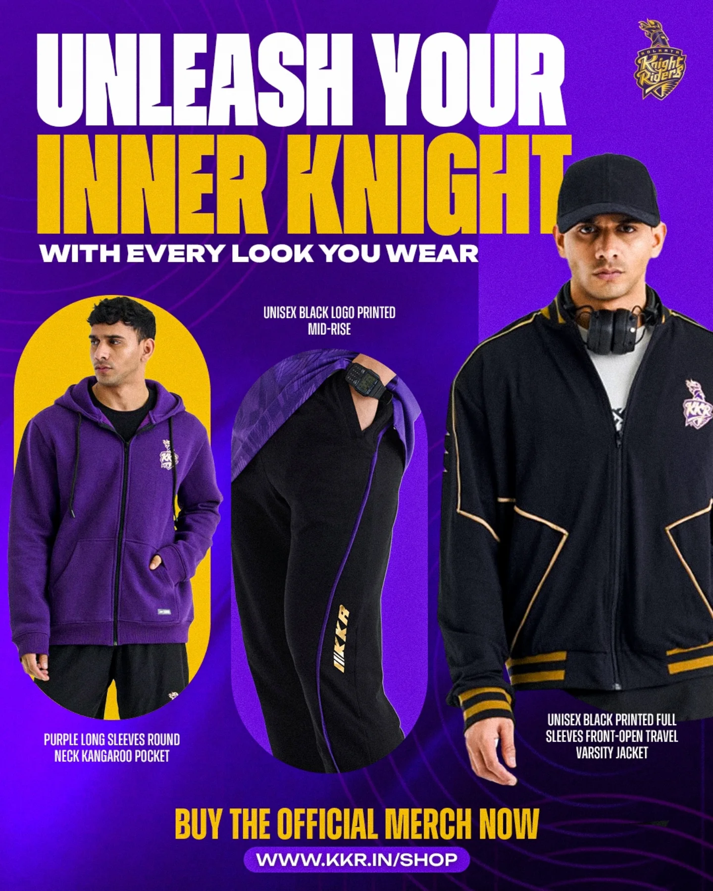 Official KKR Merch Launch For TATA IPL 2025 New official fan merchandise offers pure style and spirit for Kolkata Knight Riders fans.
