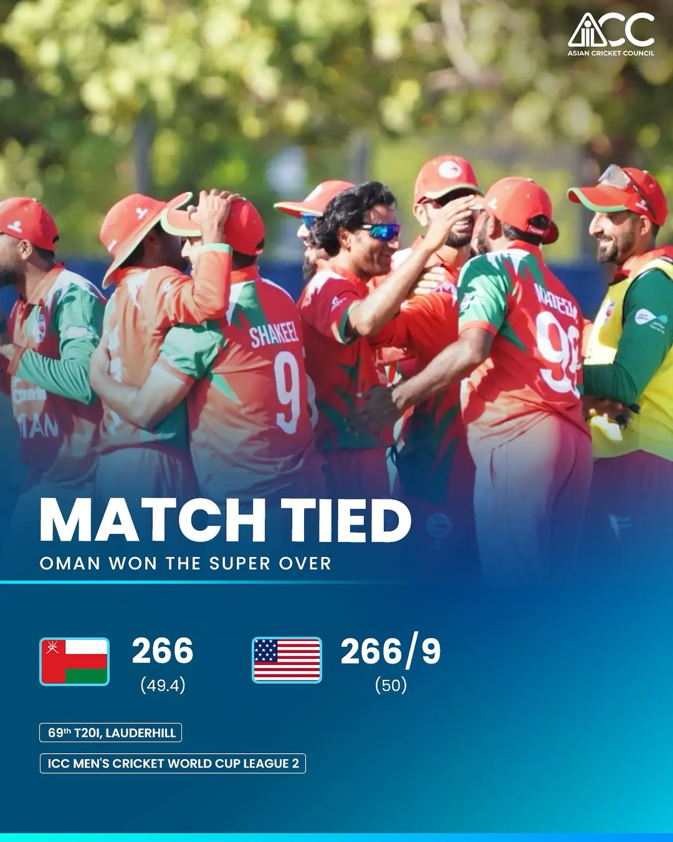 Oman Secures Thrilling Win In Super Over Skipper's century and calm nerve secure Oman a dramatic win in Super Over clash tonight!!!