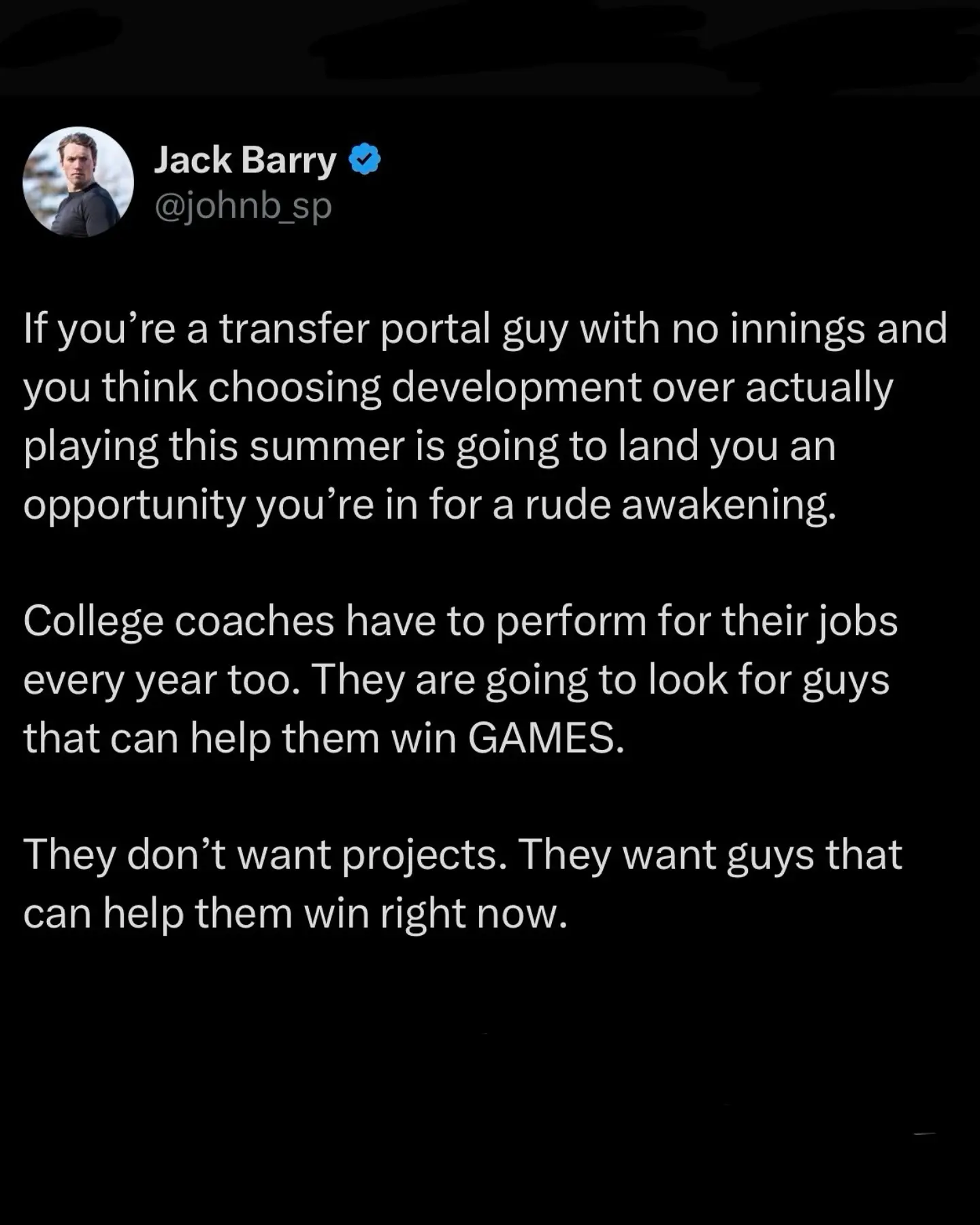 Baseball insight urging pitchers to own up, evolve, and deliver value beyond coaching help!
