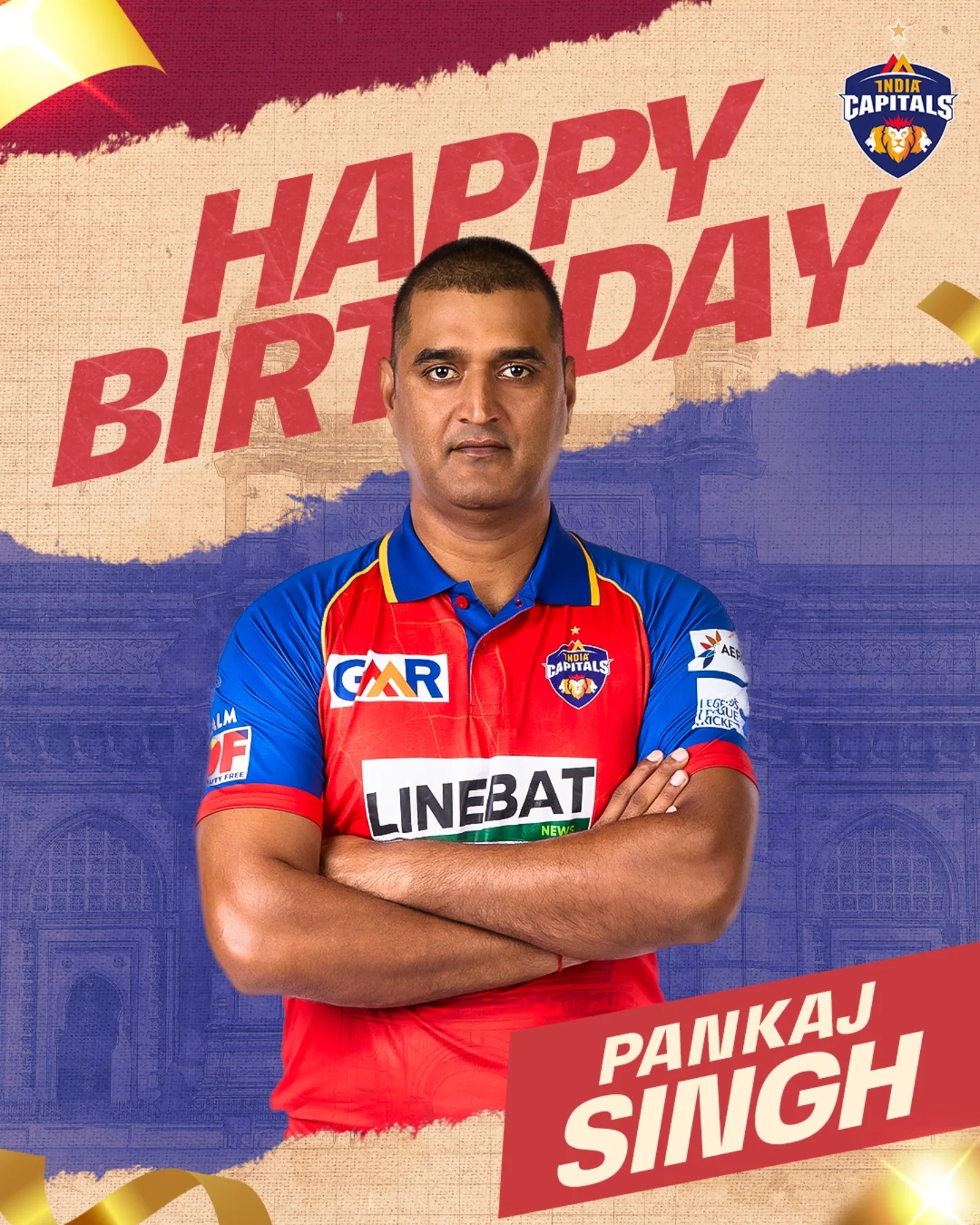 Pankaj Singh Celebrates Birthday As Cricket Warrior Honoring an iconic sportsman with warm wishes and timeless inspiration on field & beyond!!