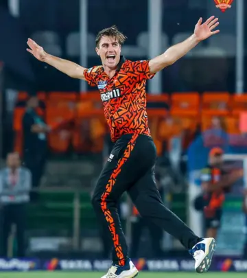 Cricketer Pat Cummins dazzles fans as Sunrisers Hyderabad gears up for a thrilling showdown.