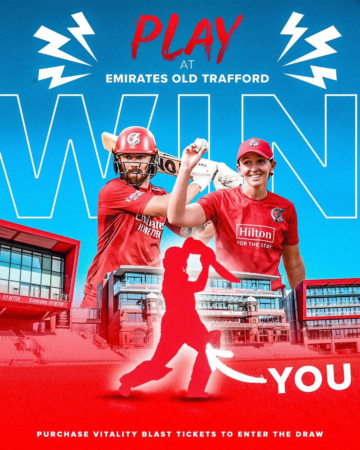 Play At Emirates Old Trafford With Vitality Blast Tickets Grab Vitality Blast tickets for an exclusive Lancashire Cricket Day at Old Trafford Now!