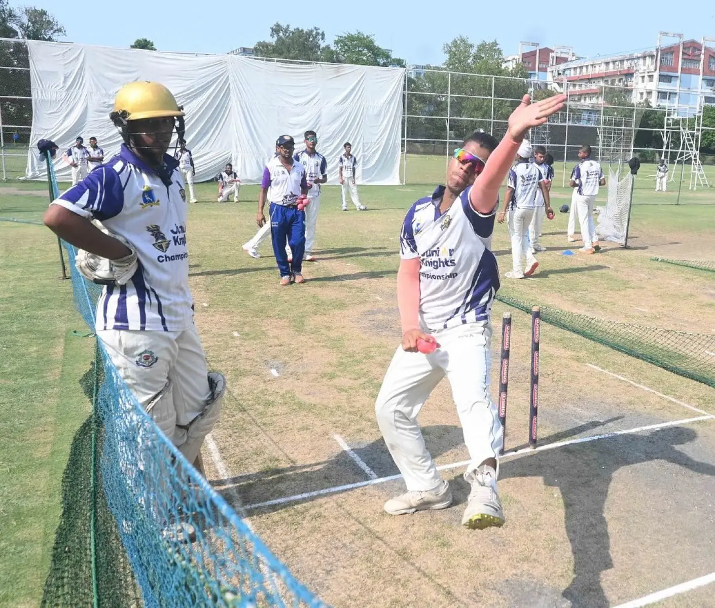 Players Practice With Pink Ball Ahead Of Mayor’s Cup Final St Johns Public and Cathedral Mission face off after two-hour pink ball familiarization at