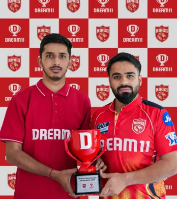 Prabhsimran Singh Honored With Dream11 Award