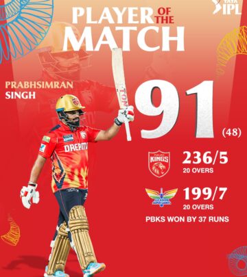 Prabhsimran Singh's brilliant batting secured a crucial win for PBKS in an epic IPL clash.