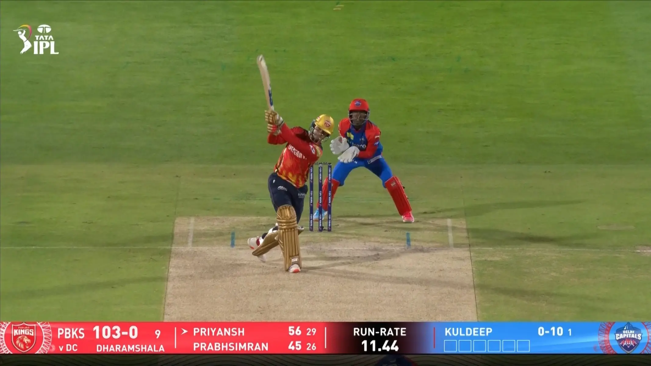 Dynamic IPL moments as Arya dazzles with stylish shots in a thrilling PBKS v DC encounter.