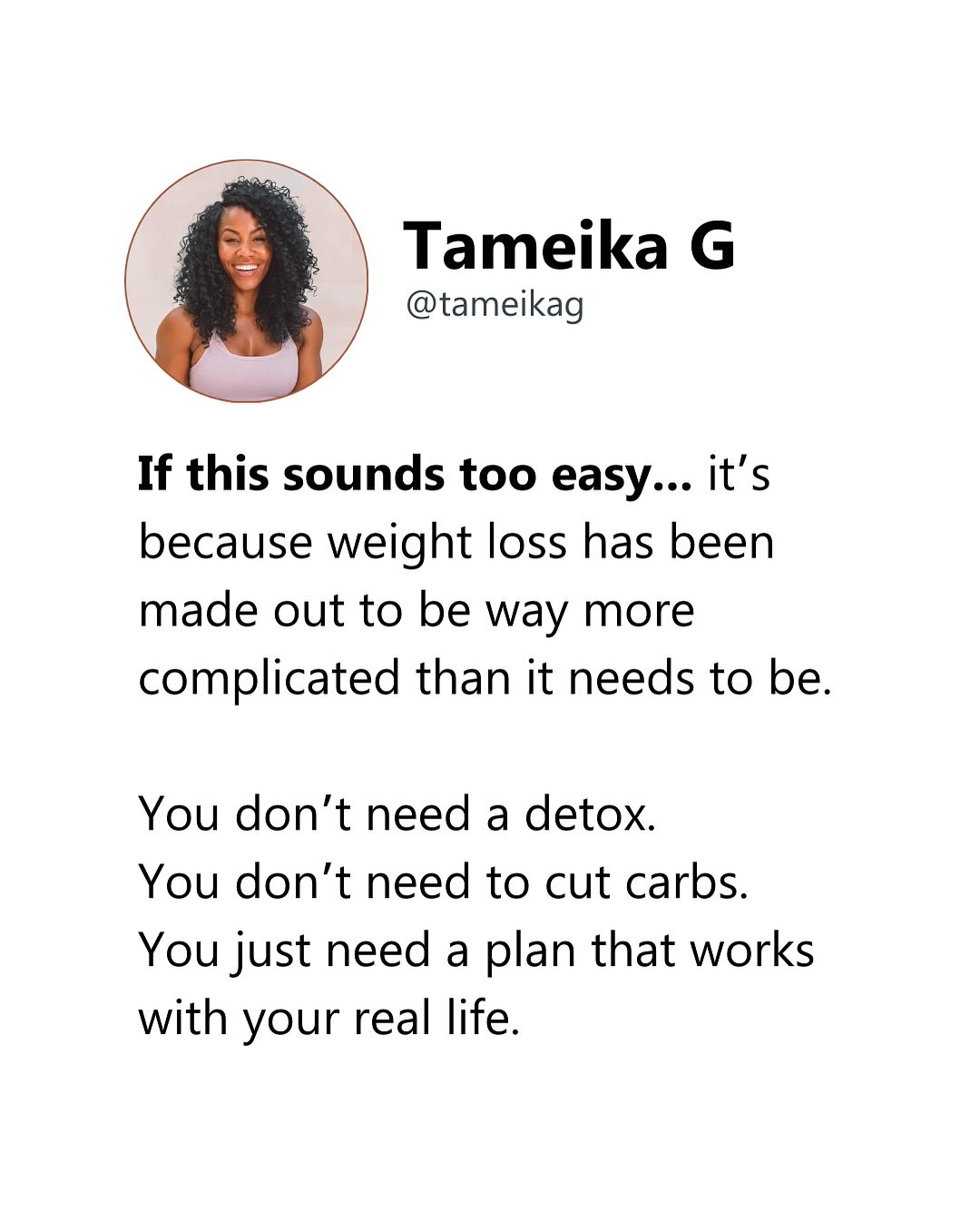 Protein Power: Weight Loss Tips From Tameika Gentles