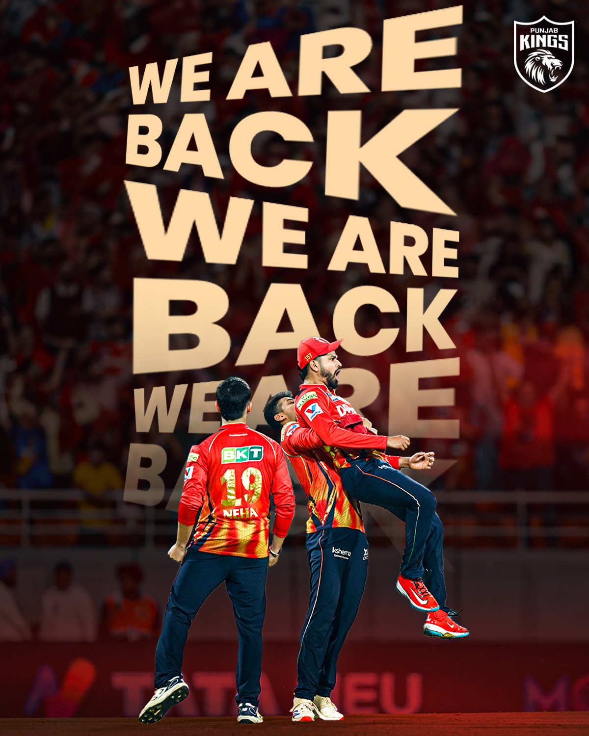 Punjab Kings Fired Up For IPL 2025 Igniting the T20 season with passion, determination and a thrilling battle cry on field!!!