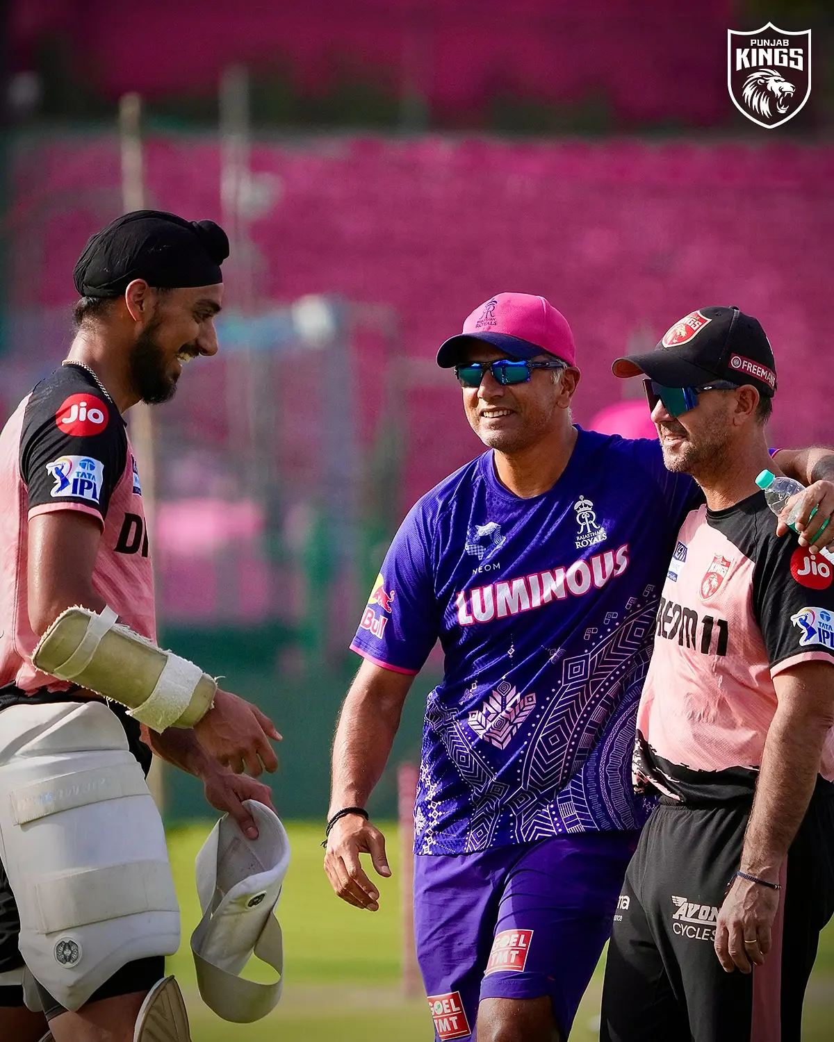 Punjab Kings Unveil Team Spirit Ahead Of IPL 2025 Team unity shines as Punjab Kings gear up for IPL 2025 clash with RR in a vibrant display.