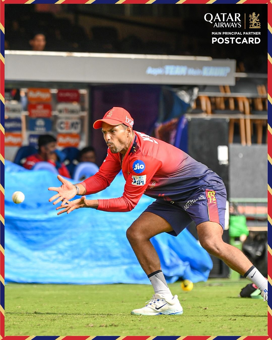 Qatar Airways Inspires RCB Pre-Game Drills