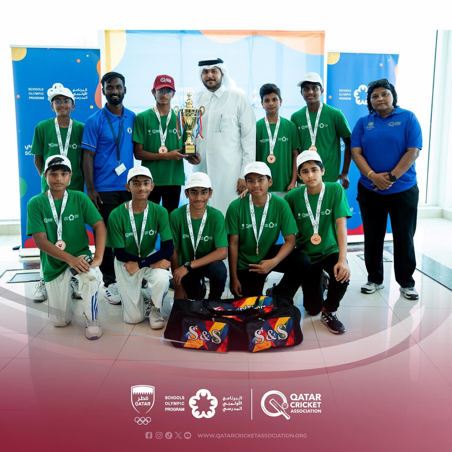 Qatar School Cricket Finals Ignite Young Talents
