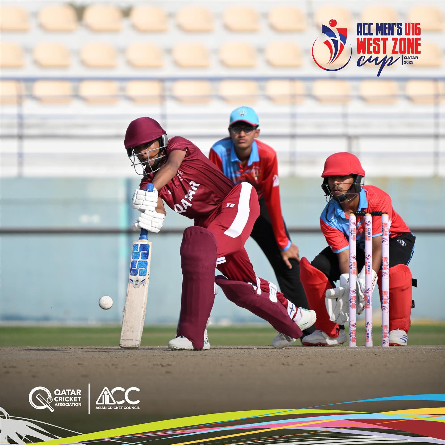Qatar Vs Kuwait Clash At ACC U16 Cup Thrilling action unfolds as Qatar and Kuwait battle fiercely in the ACC U16 West Zone Cup!
