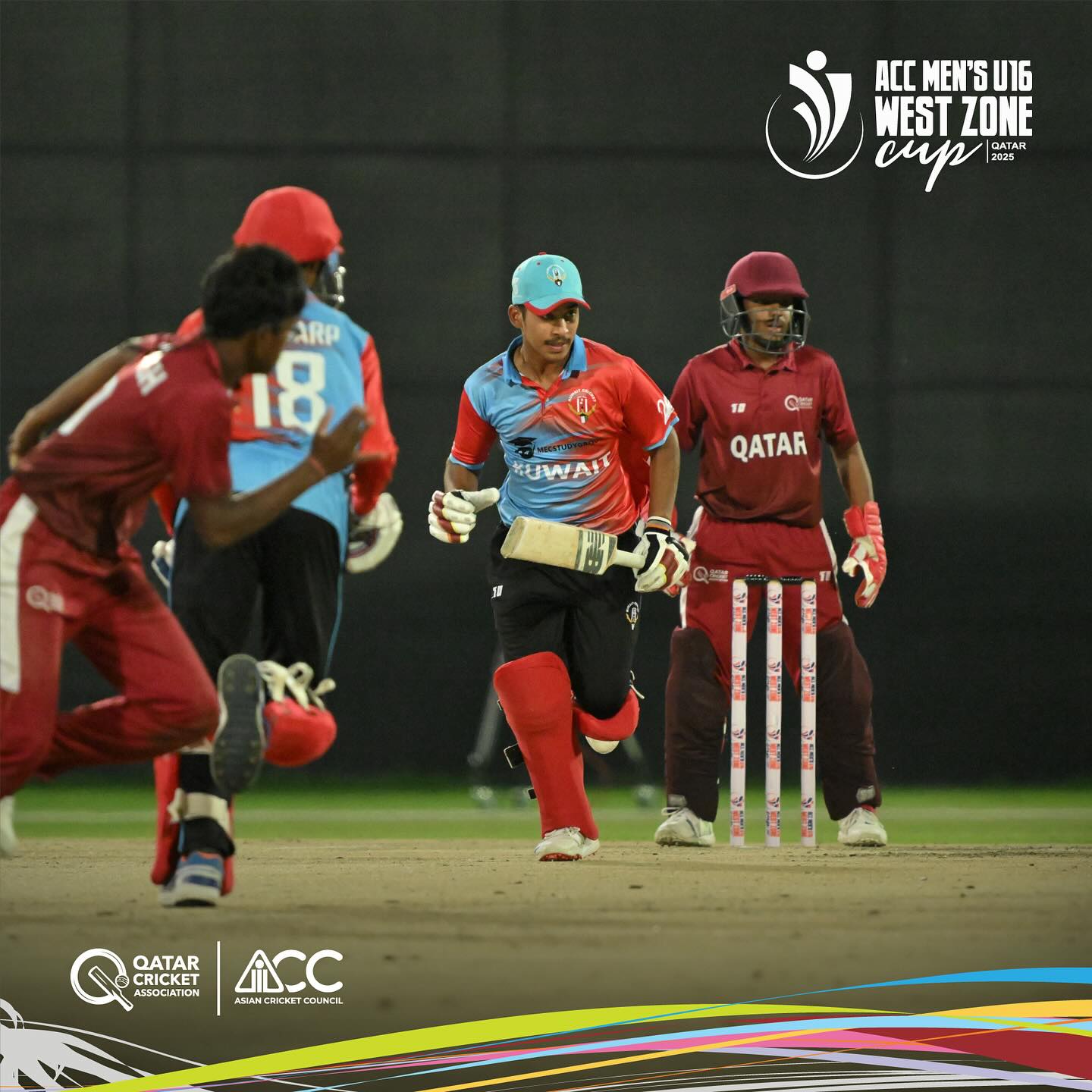 Qatar Vs Kuwait Clash At ACC U16 Cup