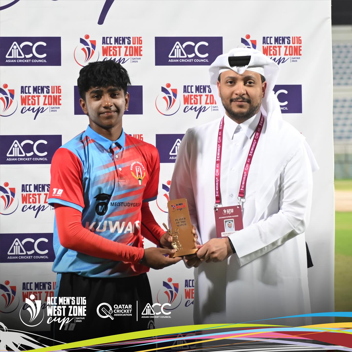 Qatar Vs Kuwait Clash At ACC U16 Cup