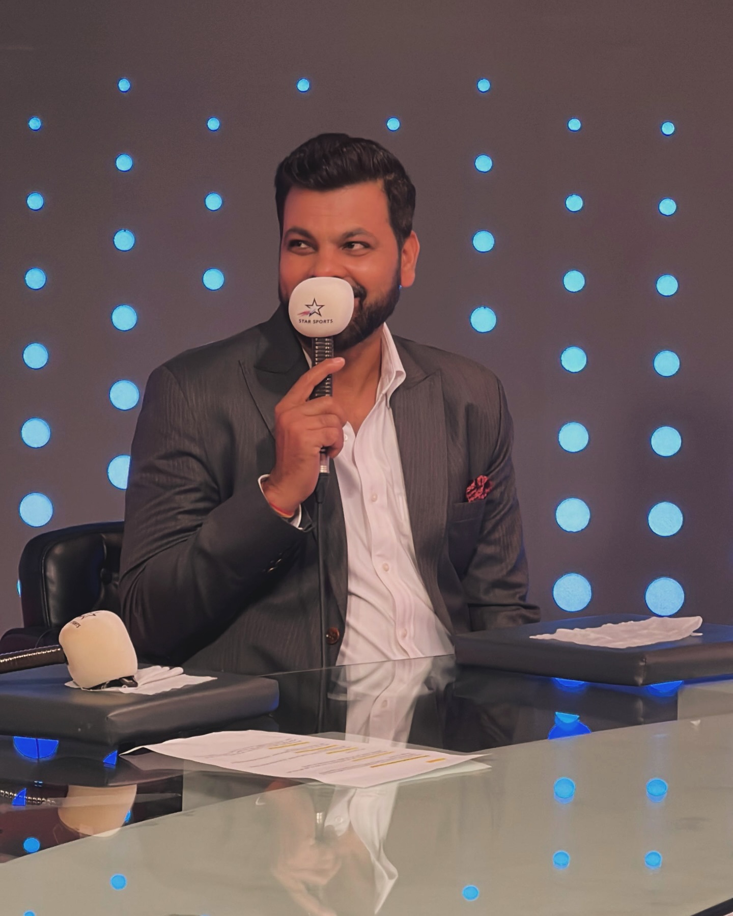 R. P. Singh Electrifies Studio Session Ahead Of IPL 2025 At JioHotstar Studios, R. P. Singh merges broadcast flair with cricket passion for IPL2025.