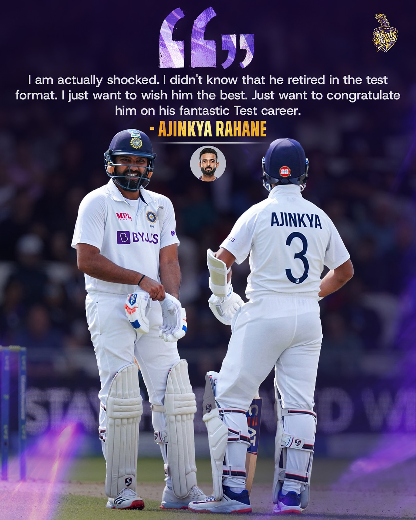 A heartfelt tribute celebrating enduring sportsmanship between two cricketing stalwarts!