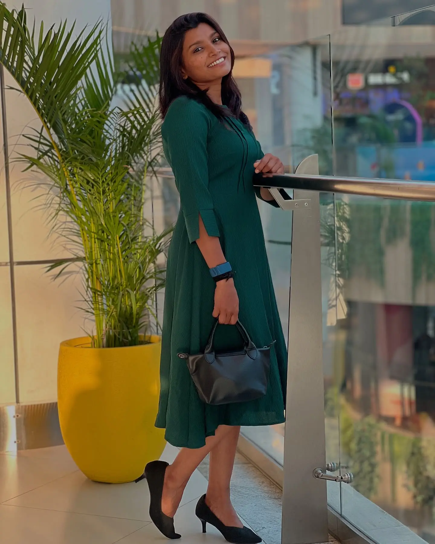 Rajeshwari Gayakwad Radiates Energy In Chic Green Outfit Wearing her lush green dress, Rajeshwari exudes vibrant energy and natural elegance today!