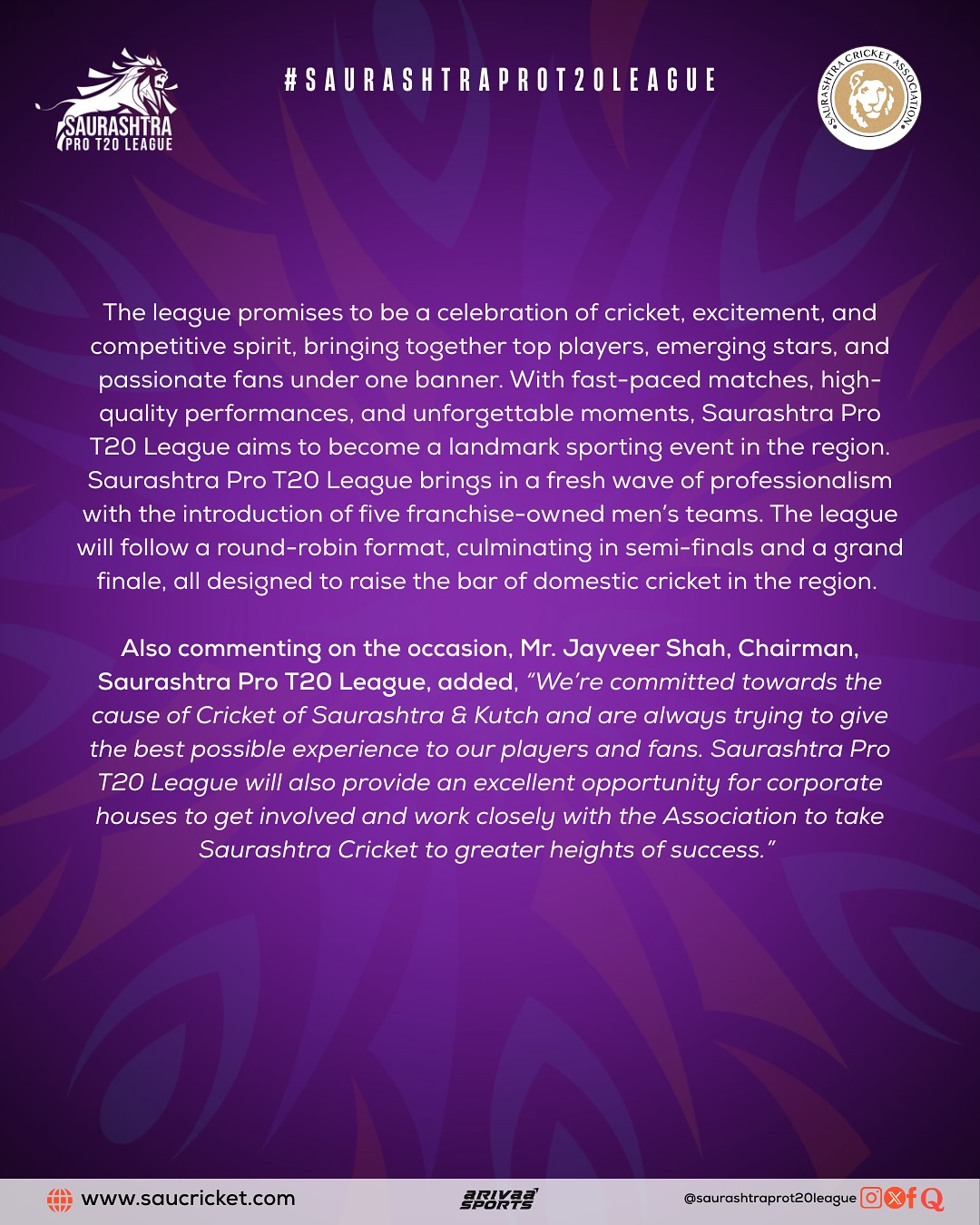 Rajkot Celebrates Saurashtra Pro T20 League