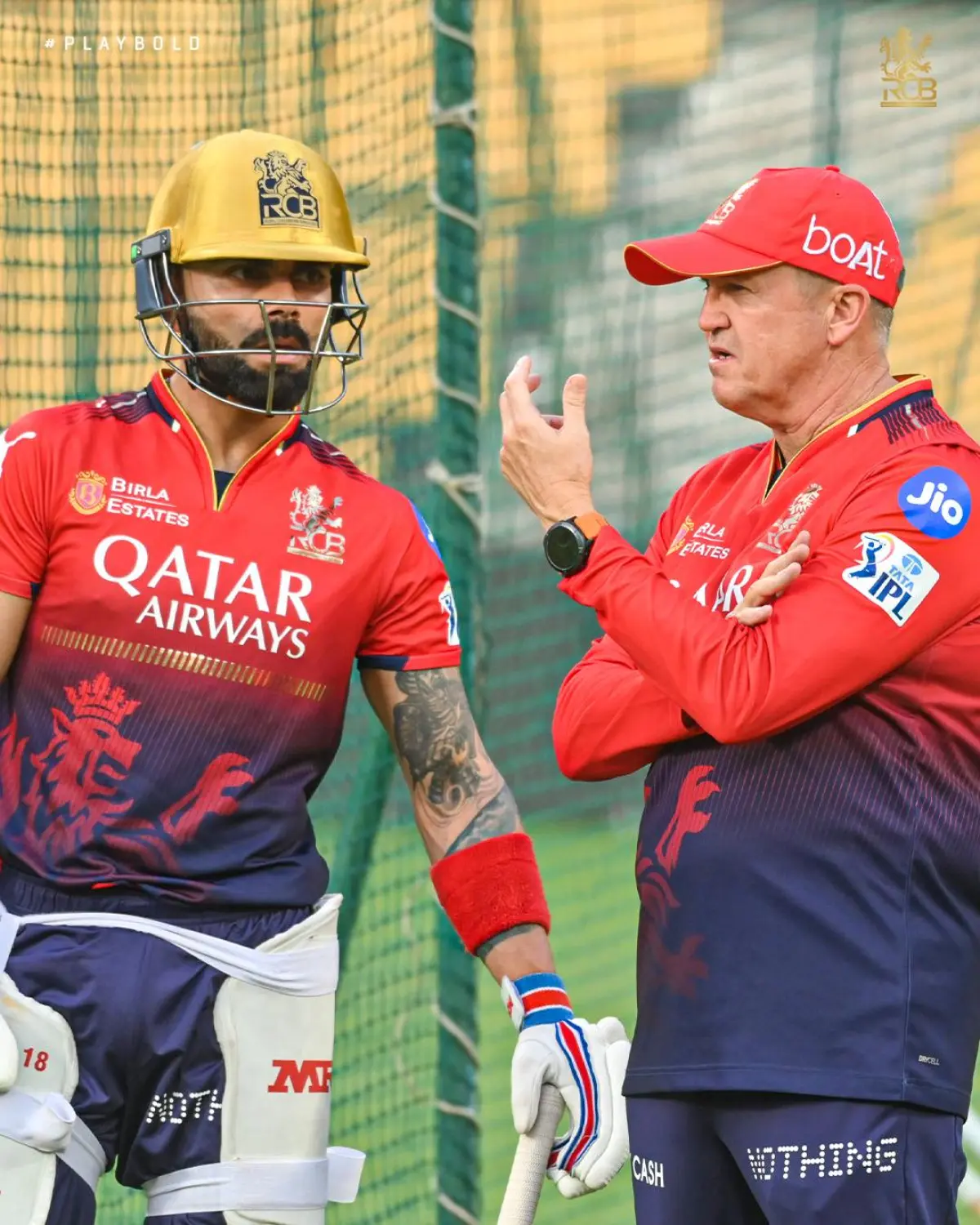 RCB Sparks Battle With Fiery And Floral Force Dynamic energy meets contrasting styles as RCB stuns fans with passion in IPL2025 tonight.