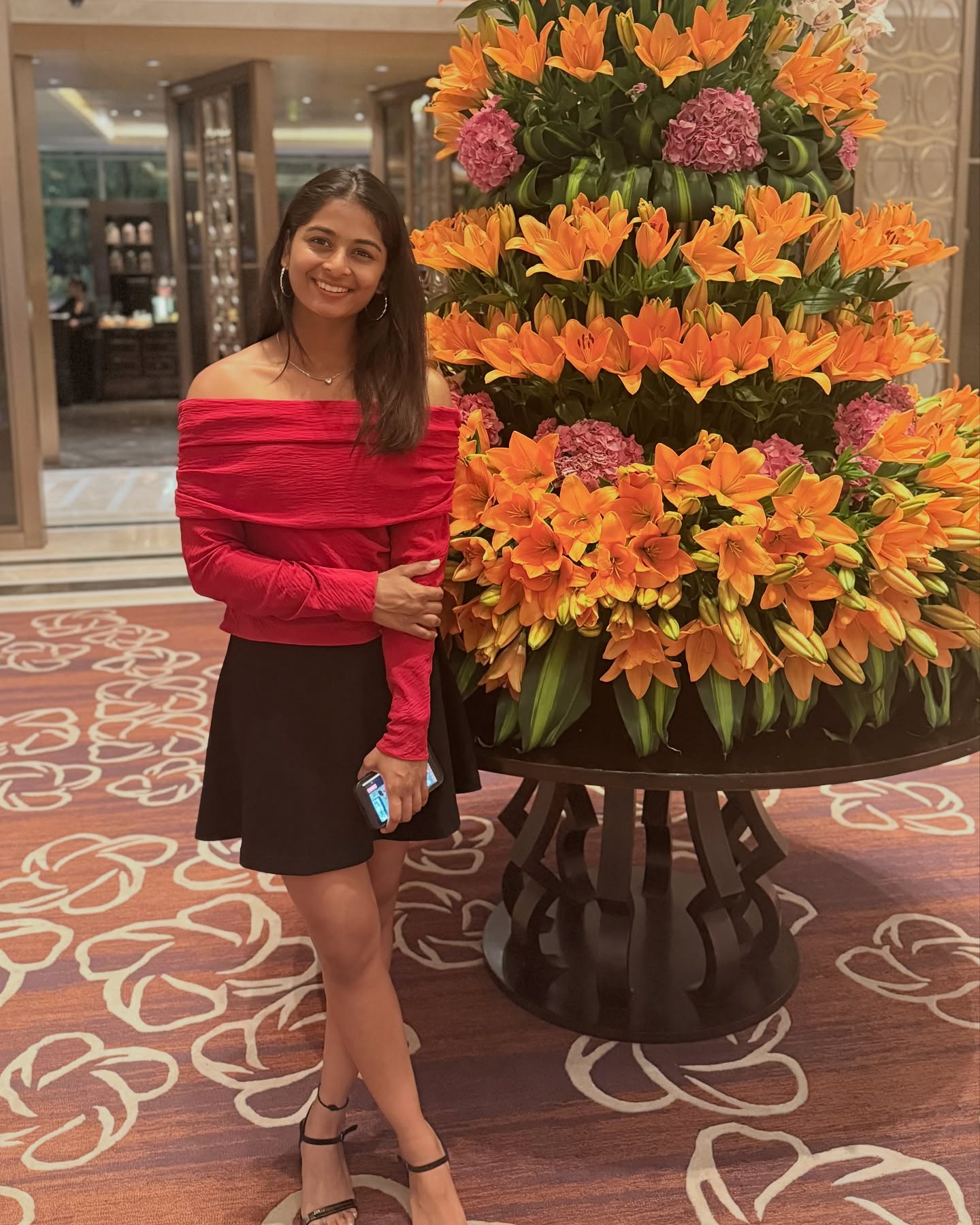 Red Reigns This Season: Shreyanka Patil’s Bold Look