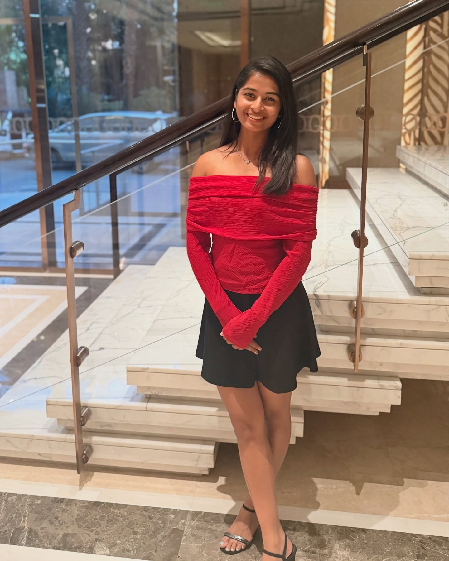 Red Reigns This Season: Shreyanka Patil’s Bold Look