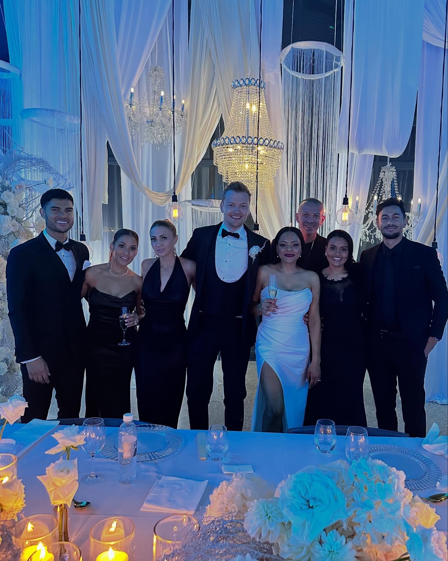 Reeza Hendricks Shines Under Starry Wedding Lights