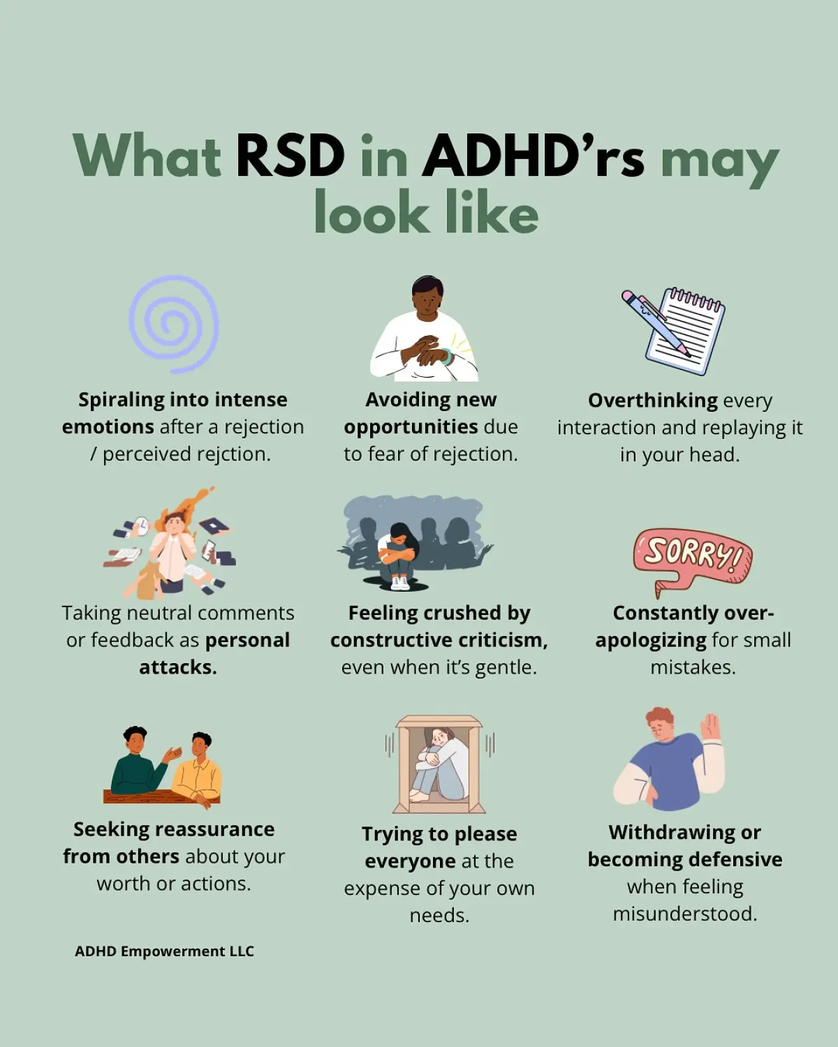 Resilience Through ADHD Coaching for RSD Struggles Dr. Janina empowers individuals with ADHD by addressing RSD through group coaching - join