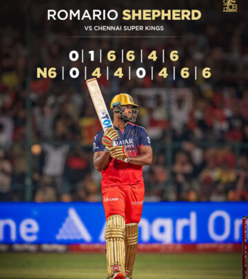 Rhino Romario Destroys Scoreboard At IPL 2025