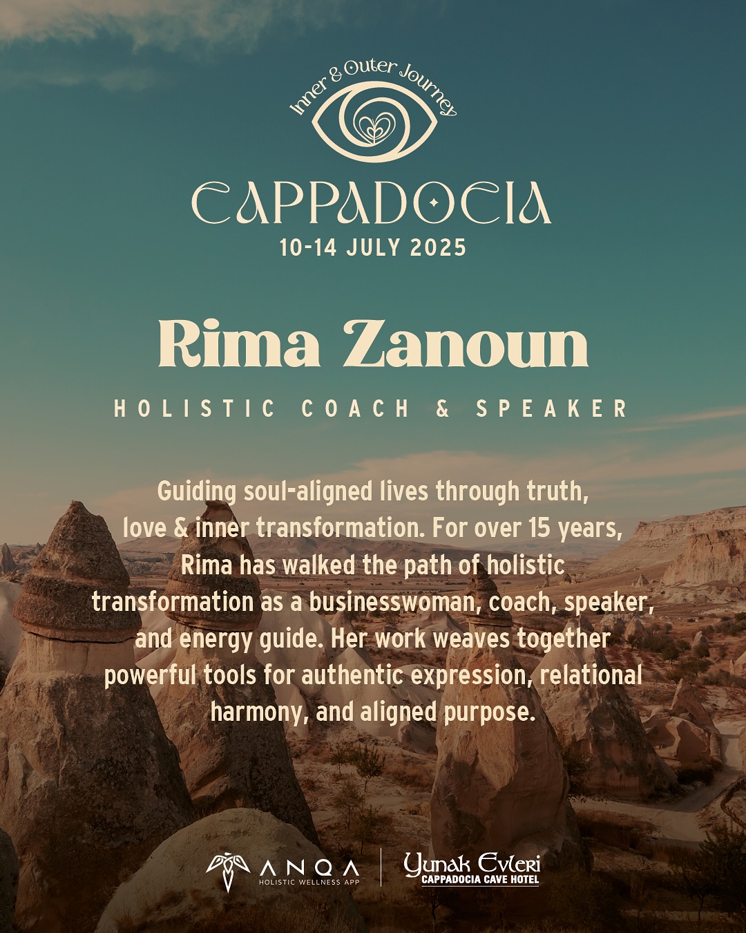 Rima Zanoun to Lead Heart-Awakening Journey in Cappadocia