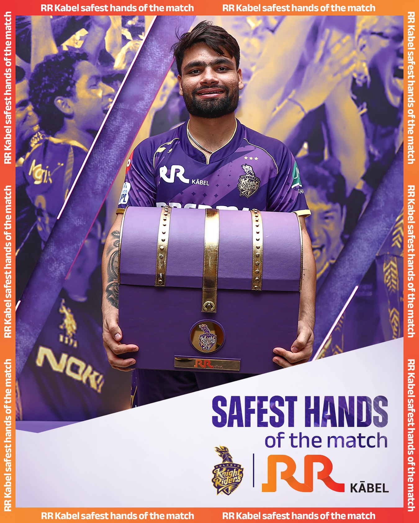 Rinku Singh’s dependable fielding fortifies KKR’s lineup for TATA IPL 2025 clash on field.
