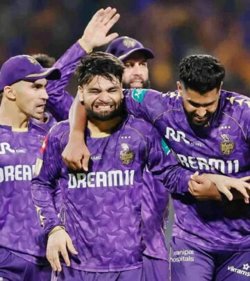 Cricketer Rinku Singh ignites team spirit with his rallying cry of resilience and triumph.
