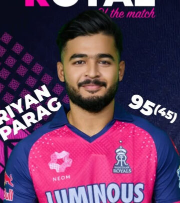 Riyan Shines For Rajasthan Royals