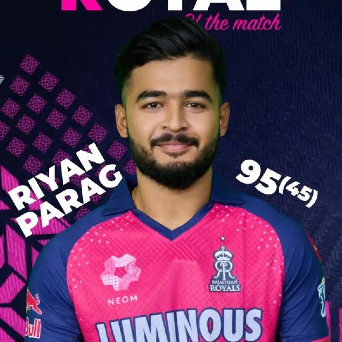 Riyan Shines For Rajasthan Royals Reliving an electrifying innings that left fans at the edge of seats with great pride!!!!