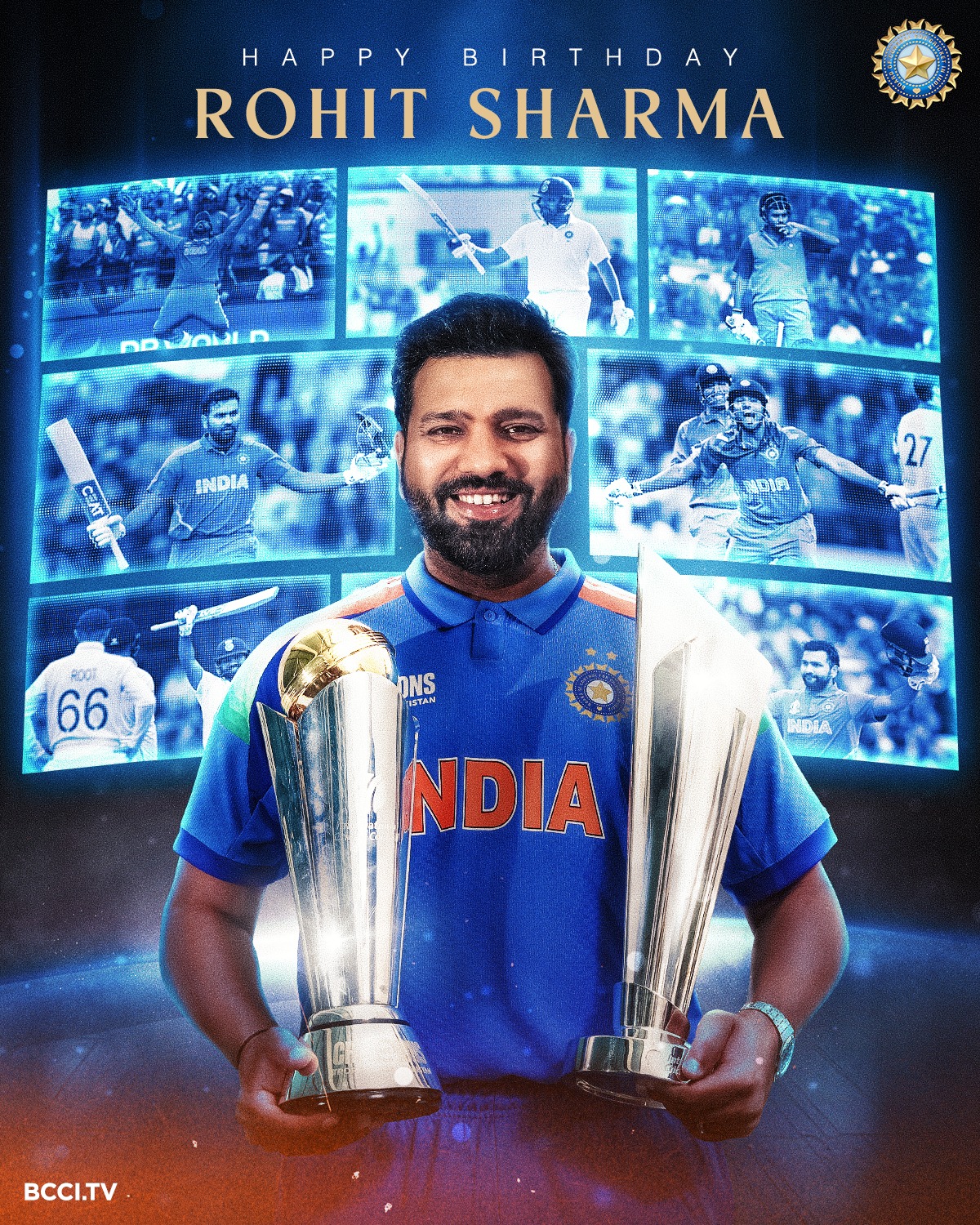 Rohit Sharma: Birthday Cheers for India’s Cricket Maestro Rohit Sharma’s birthday shines with record feats and captaincy brilliance in every inning.